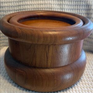 Vintage Nissen Denmark teak ice bucket